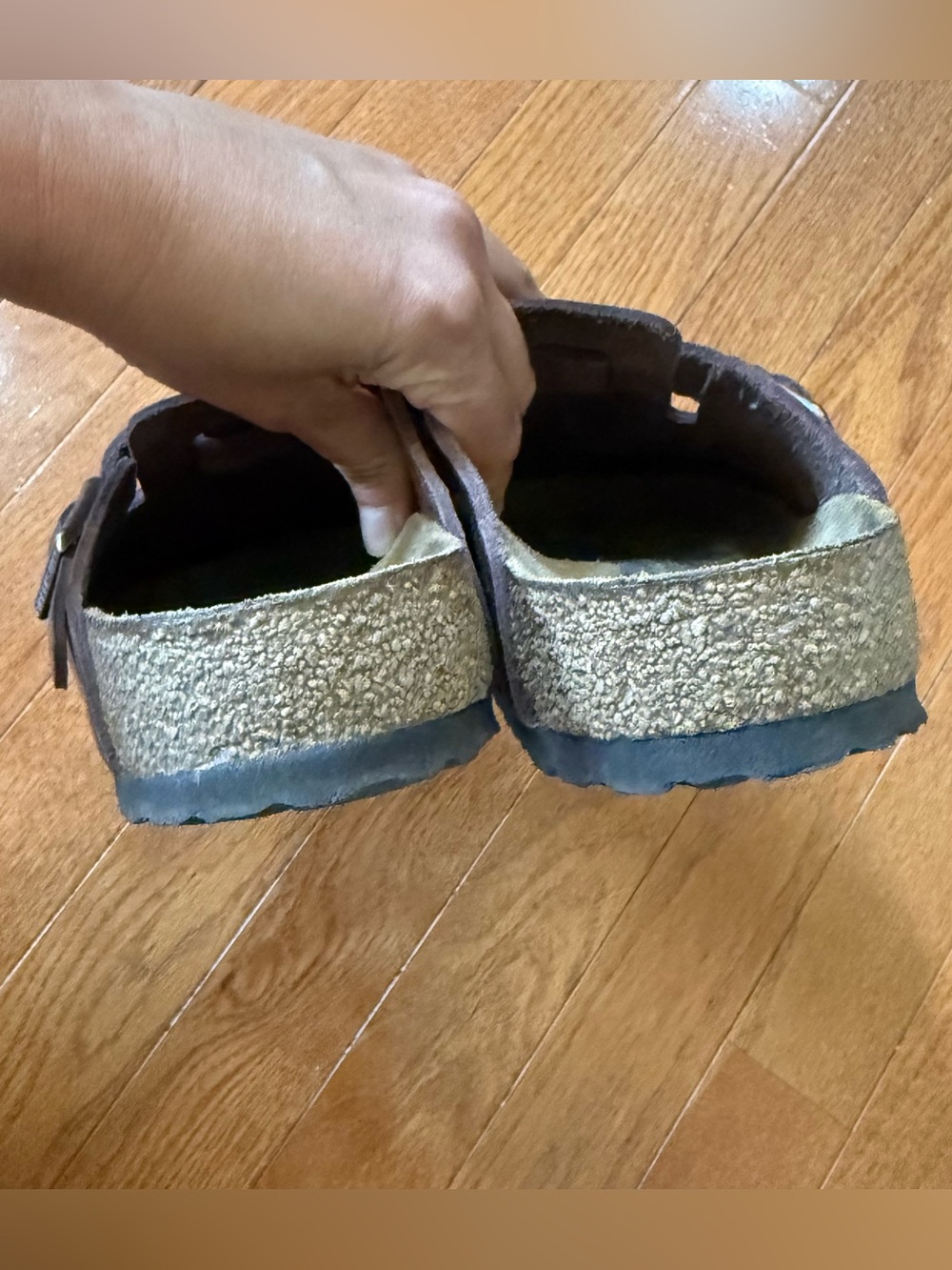 Birkenstock Boston 40 Womens 9-9.5 Oiled Leather Clogs Habana Regular Wide Shoes - Picture 8 of 10